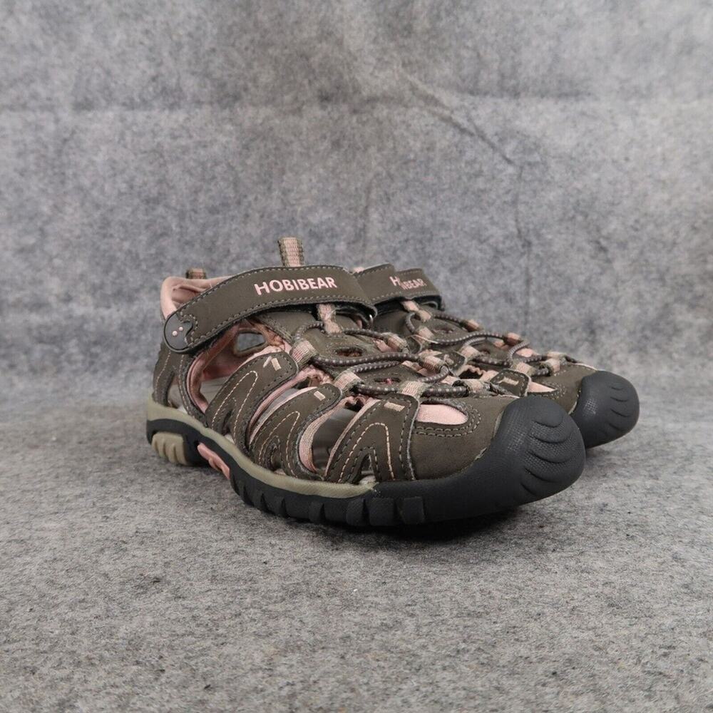 Hobibear Shoes Kids 1.5 Sandal Sport Outdoor Active Casual Closed Toe Brown Pink